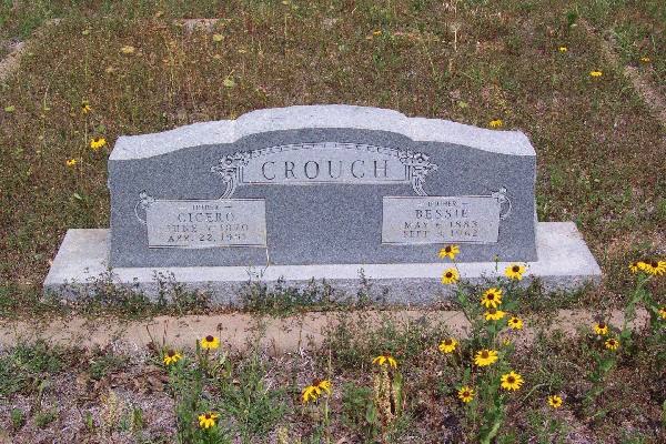 Cicero & Bessie Crouch Headstone