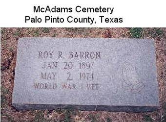 Roy Barron Sr. Tombstone